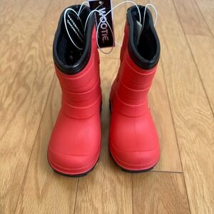 WOOTIE Kids Waterproof Snow Boots - Red Winter‎ Boots size 5